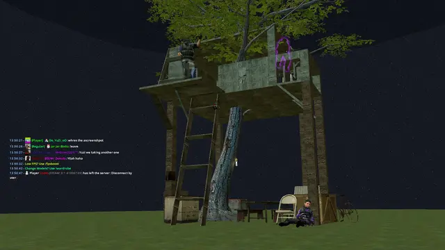 Raider's view of a treehouse base