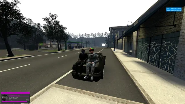 Crew rolling four deep down the highway